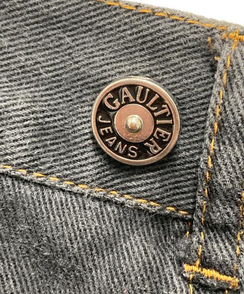 GAULTIER JEANS（ゴルチエジーンズ）GAULTIER JEANS (ゴルチエジーンズ) バストデニムパンツ ブラック サイズ:73.5cm (W29・L)の古着・服飾アイテム