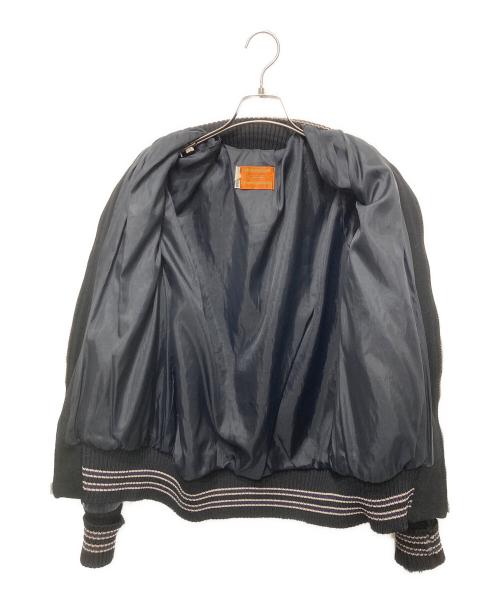 skookum（スクーカム）skookum (スクーカム) レザー切替スタジャン ブラック サイズ:38の古着・服飾アイテム
