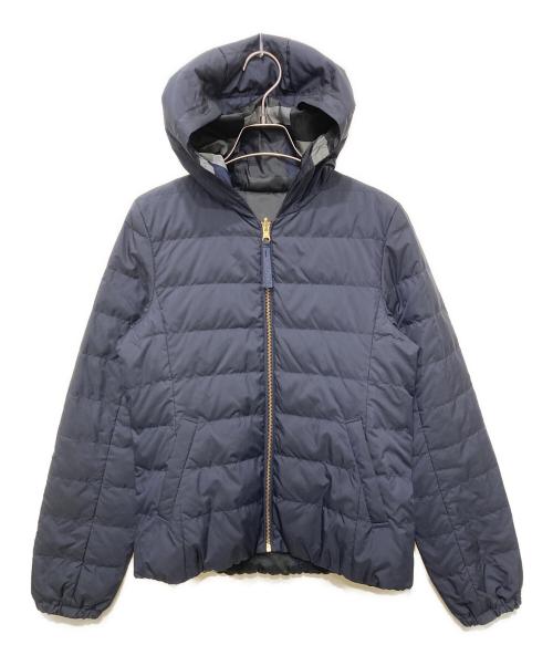BLUE LABEL CRESTBRIDGE（ブルーレーベルクレストブリッジ）BLUE LABEL CRESTBRIDGE (ブルーレーベルクレストブリッジ) リバーシブルダウンジャケット ネイビー サイズ:40の古着・服飾アイテム
