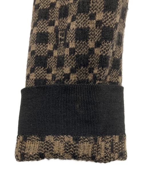 FENDI（フェンディ）FENDI (フェンディ) ズッカジャガードカーディガン ブラウン サイズ:48の古着・服飾アイテム