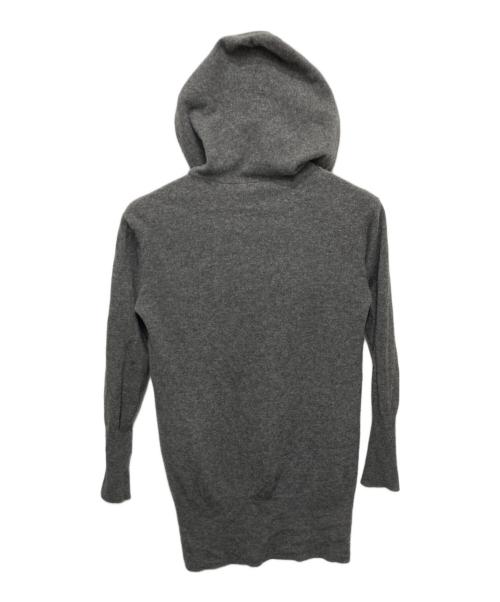 Vivienne Westwood RED LABEL（ヴィヴィアンウエストウッドレッドレーベル）Vivienne Westwood RED LABEL (ヴィヴィアンウエストウッドレッドレーベル) フーデットニットロングカーディガン グレー サイズ:00の古着・服飾アイテム