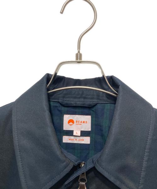 BEAMS JAPAN（ビームスジャパン）BEAMS JAPAN (ビームスジャパン) CHAMBRAY BLOUSON ジャケット／シャンブレーブルゾンジャケット ネイビー サイズ:Ⅼの古着・服飾アイテム