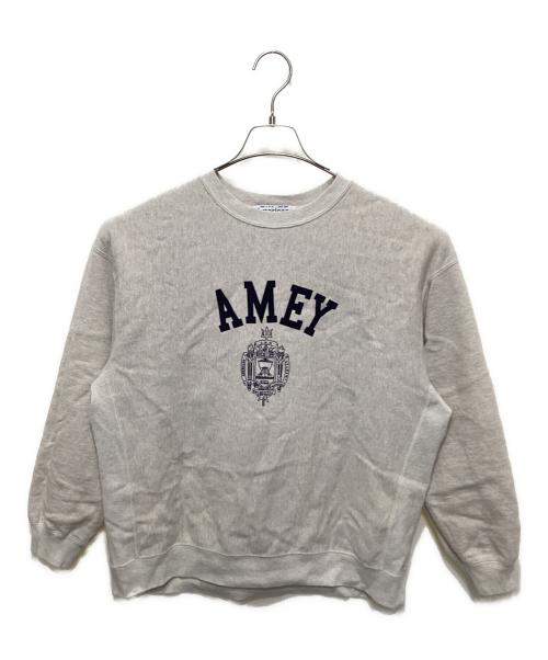 Americana（アメリカーナ）Americana (アメリカーナ) AP STUDIO (エーピーストゥディオ) 別注AMEY emblem C/N PULLOVER ベージュ サイズ:Sの古着・服飾アイテム