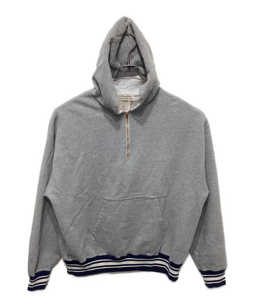 REMI RELIEF（レミレリーフ）REMI RELIEF (レミレリーフ) L'appartement (アパルトモン) 別注HALF ZIP PARKA グレー サイズ:FREEの古着・服飾アイテム