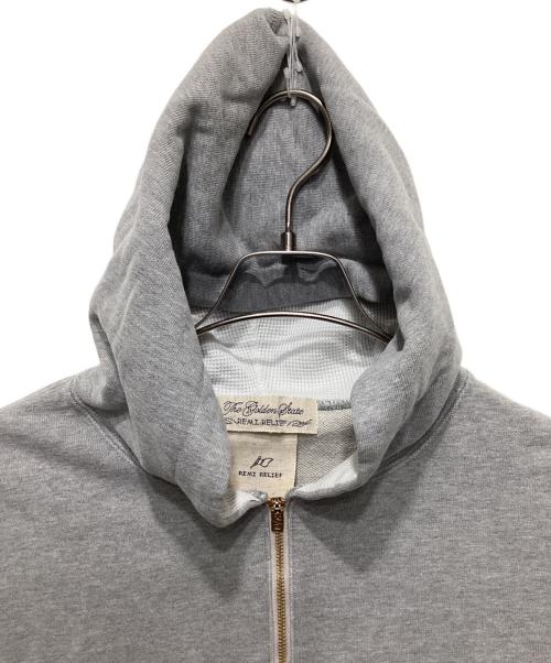 REMI RELIEF（レミレリーフ）REMI RELIEF (レミレリーフ) L'appartement (アパルトモン) 別注HALF ZIP PARKA グレー サイズ:FREEの古着・服飾アイテム