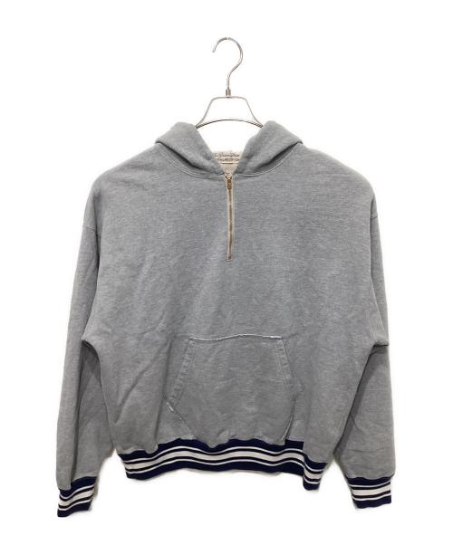 REMI RELIEF（レミレリーフ）REMI RELIEF (レミレリーフ) L'appartement (アパルトモン) 別注HALF ZIP PARKA グレー サイズ:FREEの古着・服飾アイテム