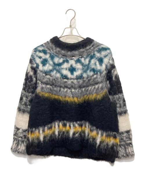 sacai（サカイ）sacai (サカイ) Pattern Knit Sweater ブラック サイズ:1の古着・服飾アイテム