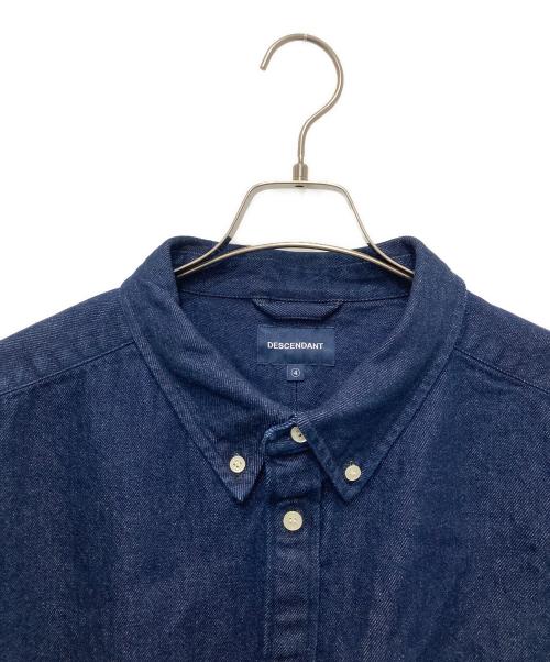 DESCENDANT（ディセンダント）DESCENDANT (ディセンダント) PALM DENIM LS SHIRT インディゴ サイズ:4の古着・服飾アイテム