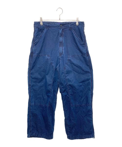 THE NORTHFACE PURPLELABEL（ザ・ノースフェイス パープルレーベル）THE NORTHFACE PURPLELABEL (ザ・ノースフェイス パープルレーベル) Cotton Nylon Weather Double Knee Pants インディゴ サイズ:34の古着・服飾アイテム