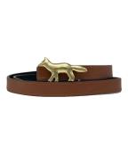 maison kitsuneメゾンキツネ）の古着「PROFILE FOX RIVERSIBLE BELT」｜ブラウン