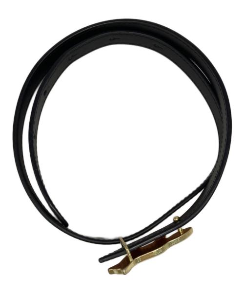 maison kitsune（メゾンキツネ）maison kitsune (メゾンキツネ) PROFILE FOX RIVERSIBLE BELT ブラウン サイズ:80の古着・服飾アイテム