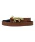 maison kitsune（メゾンキツネ）の古着「PROFILE FOX RIVERSIBLE BELT」｜ブラウン
