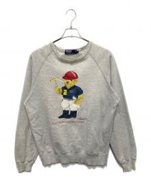 POLO RALPH LAUREN（ポロ・ラルフローレン）の古着「ポロベアプリントスウェット」｜グレー