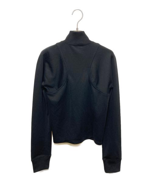 courreges（クレージュ）courreges (クレージュ) SCUBA TRACKSUIT INTERLOCK JACKET／スキューバ トラックスーツ インターロック ジャケット ブラック サイズ:XSの古着・服飾アイテム