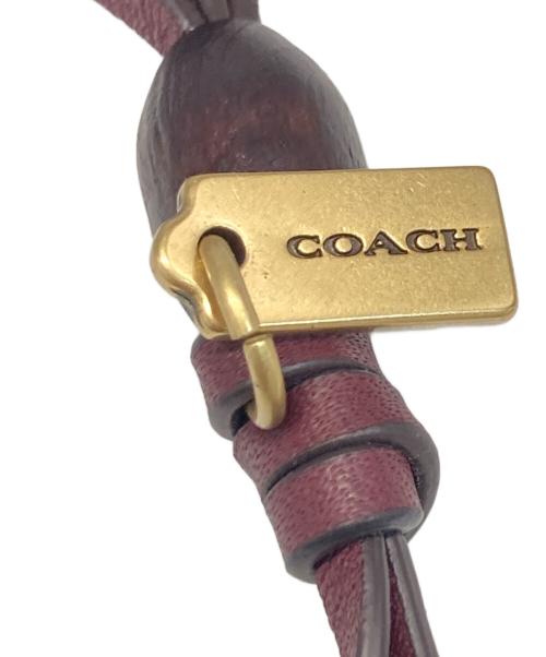 COACH（コーチ）COACH (コーチ) チェリーヘリテージレザーバッグチャーム レッドの古着・服飾アイテム
