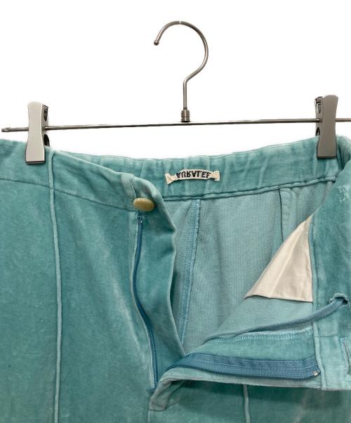 AURALEE（オーラリー）AURALEE (オーラリー) ORGANIC COTTON VELOUR PANTS ブルーの古着・服飾アイテム