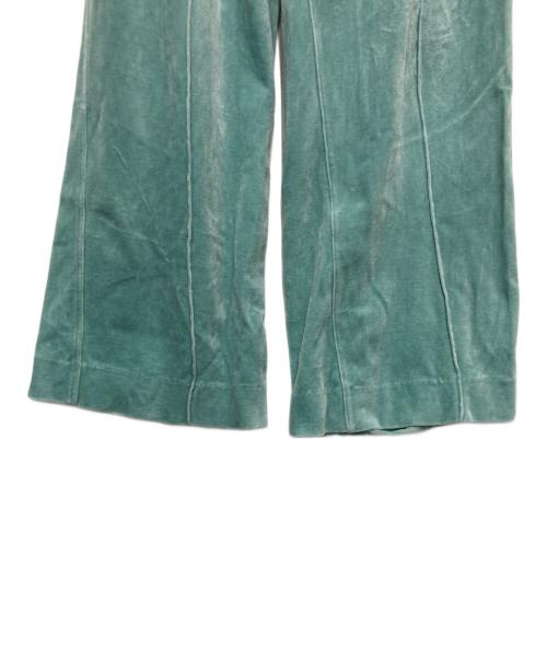 AURALEE（オーラリー）AURALEE (オーラリー) ORGANIC COTTON VELOUR PANTS ブルーの古着・服飾アイテム