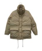 AURALEEオーラリー）の古着「FINX POLYESTER CHAMBRAY DOWN COAT」｜ベージュ