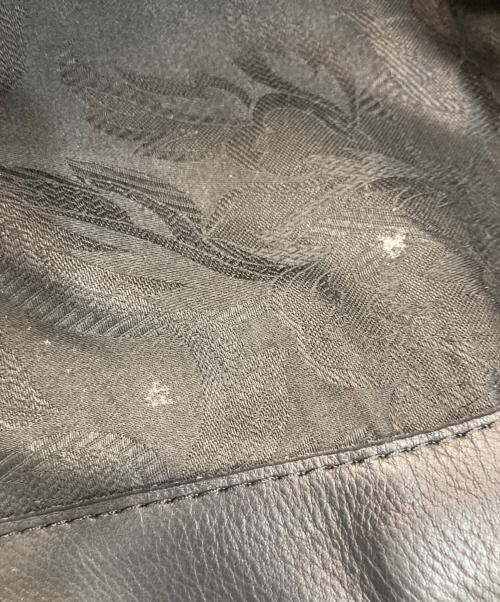 MR.OLIVE（ミスターオリーブ）MR.OLIVE (ミスターオリーブ) インパーマレザー ガセットポケット トートバッグ ブラックの古着・服飾アイテム