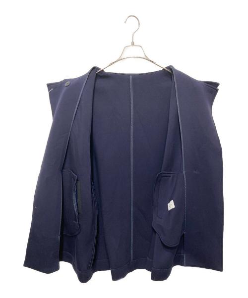 SHIPS any（シップスエニィ）SHIPS any (シップスエニィ) ダンボールスタンドネックミドルコート ネイビー サイズ:FREEの古着・服飾アイテム