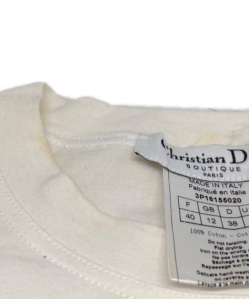 Christian Dior（クリスチャン ディオール）Christian Dior (クリスチャン ディオール) J'ADORE Tシャツ  ホワイト サイズ:USA8 /F40/D38/GB12の古着・服飾アイテム