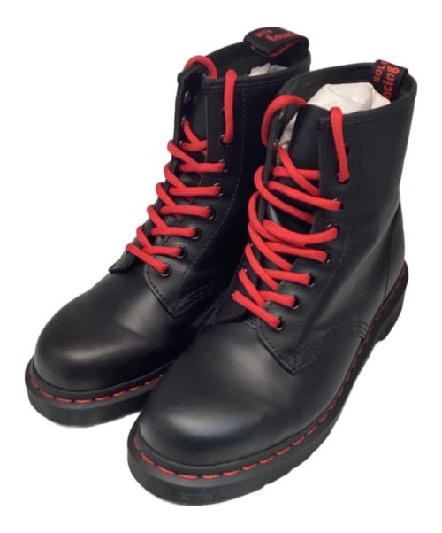 Dr.Martens（ドクターマーチン）Dr.Martens (ドクターマーチン) 1460レッドステッチ8ホールブーツ ブラック サイズ:UK6/USL8の古着・服飾アイテム