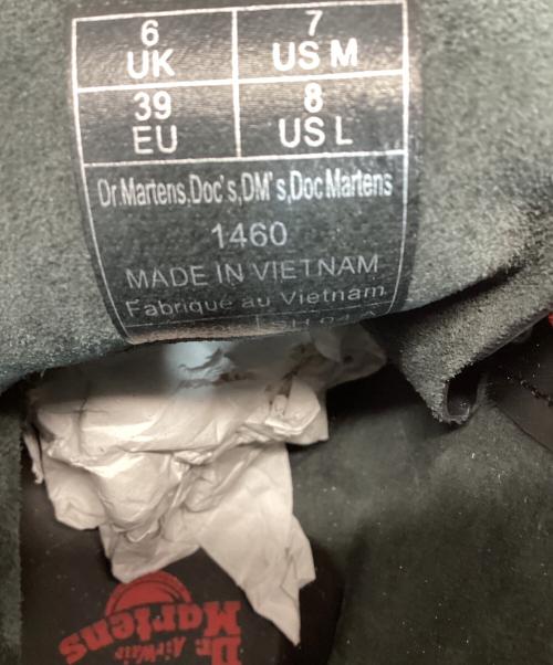 Dr.Martens（ドクターマーチン）Dr.Martens (ドクターマーチン) 1460レッドステッチ8ホールブーツ ブラック サイズ:UK6/USL8の古着・服飾アイテム