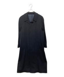 HUGO BOSS（ヒューゴ ボス）の古着「カシミヤブレンドウールステンカラーコート」｜ネイビー