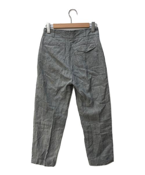 MARGARET HOWELL（マーガレットハウエル）MARGARET HOWELL (マーガレットハウエル) リネンチェックパンツ グレー サイズ:2の古着・服飾アイテム
