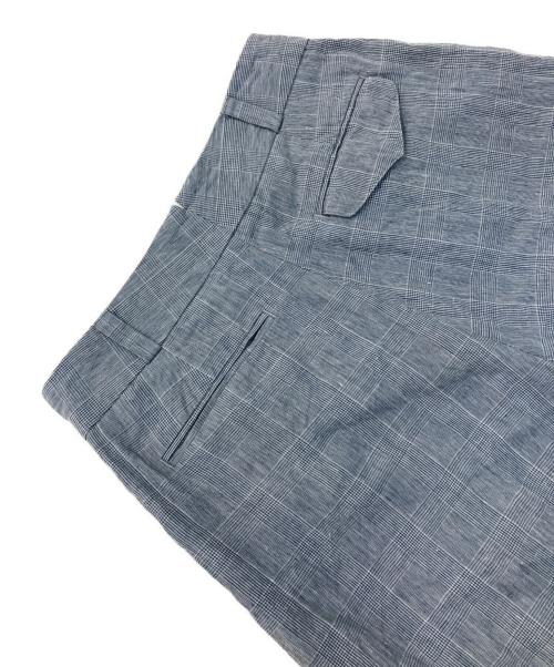 MARGARET HOWELL（マーガレットハウエル）MARGARET HOWELL (マーガレットハウエル) リネンチェックパンツ グレー サイズ:2の古着・服飾アイテム