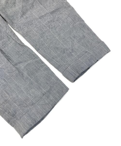 MARGARET HOWELL（マーガレットハウエル）MARGARET HOWELL (マーガレットハウエル) リネンチェックパンツ グレー サイズ:2の古着・服飾アイテム