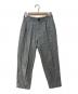 MARGARET HOWELL（マーガレットハウエル）の古着「リネンチェックパンツ」｜グレー