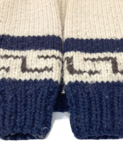 KANATA（カナタ）KANATA (カナタ) カウチンニットカーディガン アイボリー×ネイビー サイズ:表記なしの古着・服飾アイテム