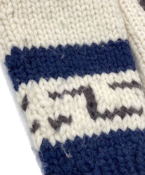 KANATA（カナタ）KANATA (カナタ) カウチンニットカーディガン アイボリー×ネイビー サイズ:表記なしの古着・服飾アイテム