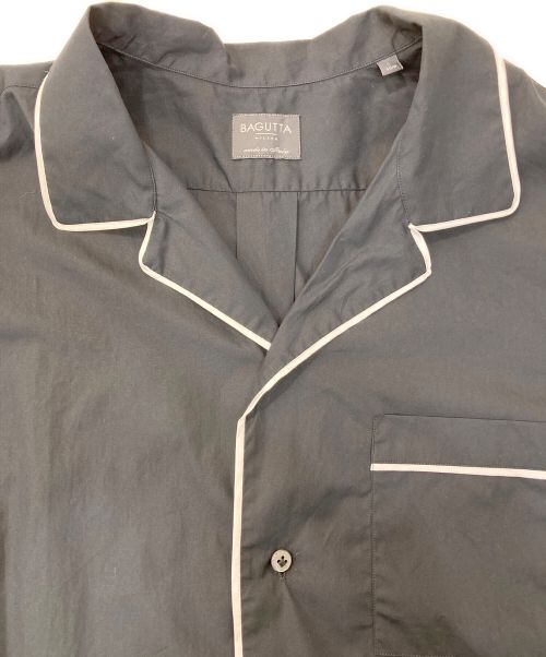 Bagutta（バグッタ）Bagutta (バグッタ) パジャマシャツ ブラック サイズ:Lの古着・服飾アイテム