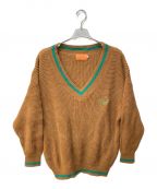KEBOZケボズ）の古着「Vネックニット」｜ブラウン