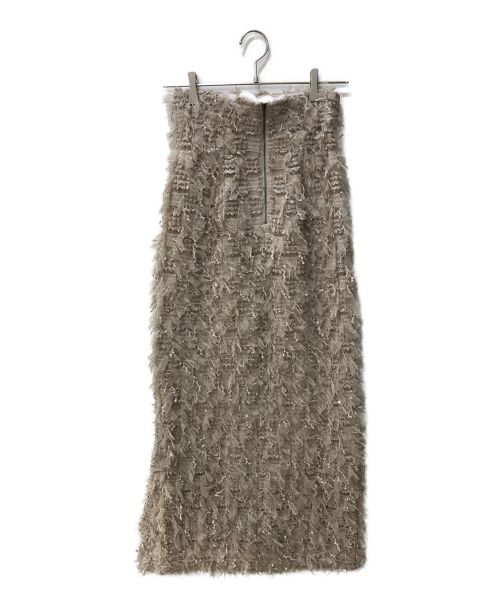 Snidel（スナイデル）Snidel (スナイデル) シャーリングチュールタイトスカート ピンク サイズ:1 未使用品の古着・服飾アイテム