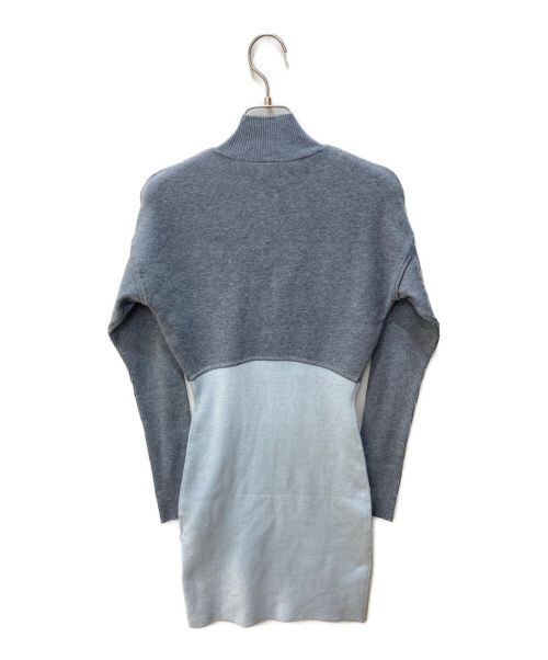 Lily Brown（リリーブラウン）Lily Brown (リリーブラウン) ジップアップミニワンピース　LWNO234259 ブルー サイズ:Fの古着・服飾アイテム