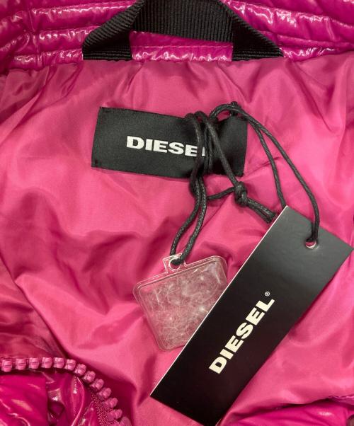 DIESEL（ディーゼル）DIESEL (ディーゼル) ダウンジャケット ショッキングピンク サイズ:XXS 未使用品の古着・服飾アイテム