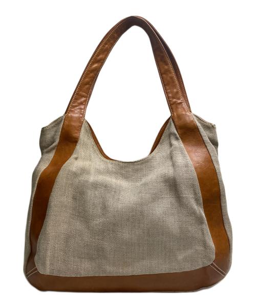 genten（ゲンテン）genten (ゲンテン) ハンドバッグ ベージュの古着・服飾アイテム