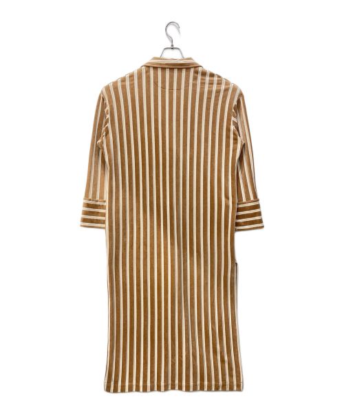 Mame Kurogouchi（マメクロゴウチ）Mame Kurogouchi (マメクロゴウチ) ロングシャツワンピース ブラウン サイズ:2の古着・服飾アイテム