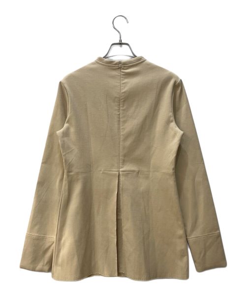 TODAYFUL（トゥデイフル）TODAYFUL (トゥデイフル) Standcollar Peplum Tops ベージュ サイズ:Fの古着・服飾アイテム