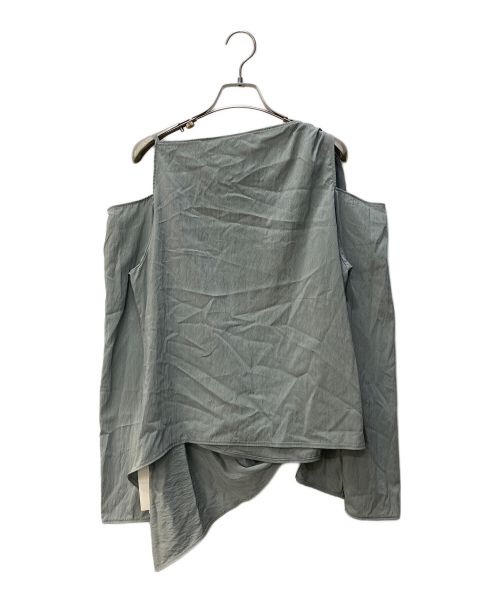 Noble（ノーブル）Noble (ノーブル) アシンメトリーノットブラウス　24051240503010 グリーン サイズ:F 未使用品の古着・服飾アイテム