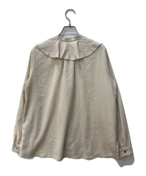 ROSSO（ロッソ）ROSSO (ロッソ) デザインボタンフリルブラウス ベージュ サイズ:FREEの古着・服飾アイテム