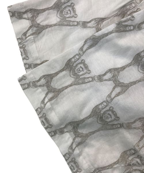 Marble SUD（マーブルシュッド）Marble SUD (マーブルシュッド) ヤッホーベア(布帛) 開襟Shirt ホワイト サイズ:表記無しの古着・服飾アイテム