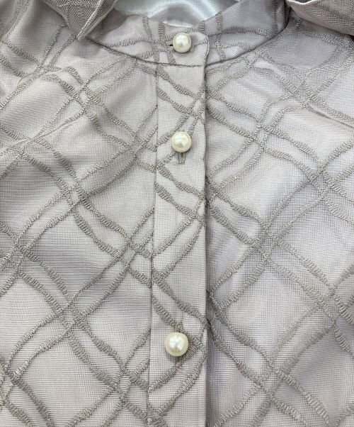 Rirandture（リランドチュール）Rirandture (リランドチュール) ウェーブチェックブラウス ピンク サイズ:1 未使用品の古着・服飾アイテム