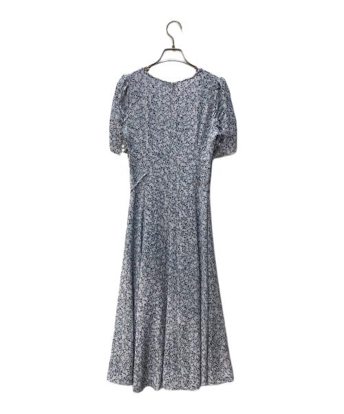 FRAY ID（フレイ アイディー）FRAY ID (フレイ アイディー) カシュクールフラワーワンピース パープル サイズ:S 未使用品の古着・服飾アイテム