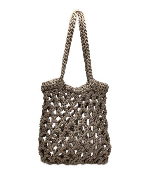 GABRIELA VLAD（ガブリエラ ヴラッド）GABRIELA VLAD (ガブリエラ ヴラッド) メッシュトートバッグ ベージュの古着・服飾アイテム