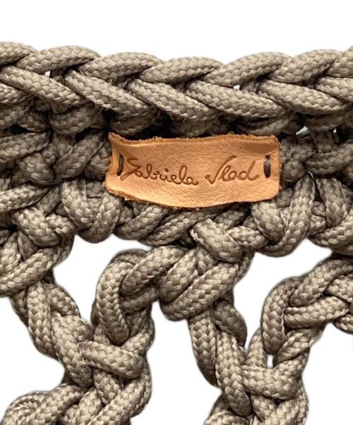 GABRIELA VLAD（ガブリエラ ヴラッド）GABRIELA VLAD (ガブリエラ ヴラッド) メッシュトートバッグ ベージュの古着・服飾アイテム