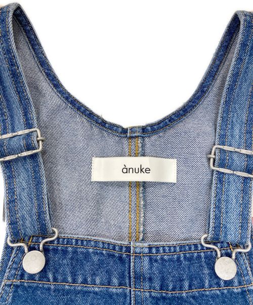 anuke（アンヌーク）anuke (アンヌーク) デニムオーバーオール　62410302 インディゴ サイズ:Mの古着・服飾アイテム
